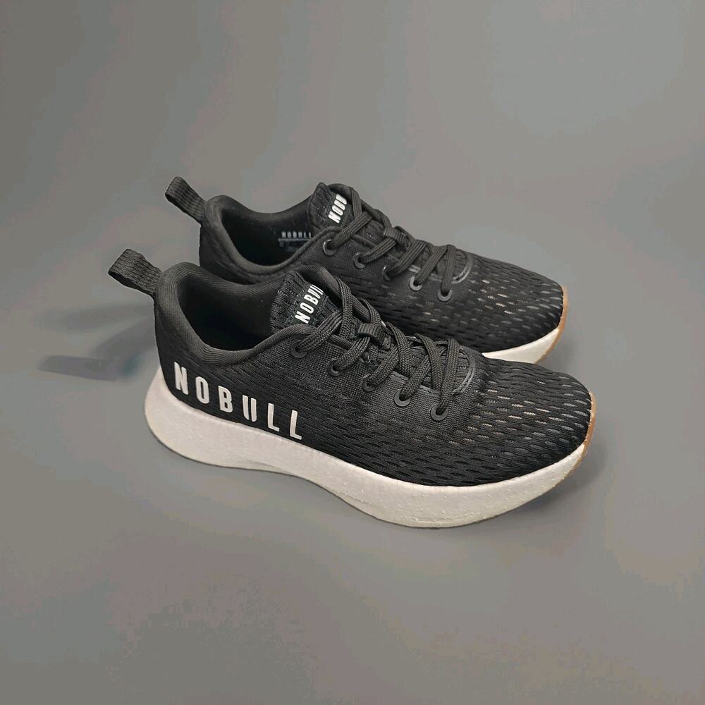 NOBULL Journey Running Shoes Women's 9 / Men's 7.5 Black Knit Athletic Sneakers